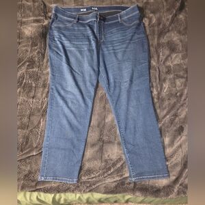a.n.a Straight-Leg Mid Blue Women's Jeans